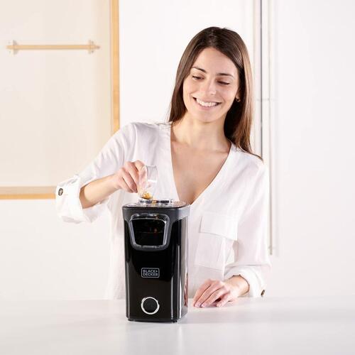 Popcornsmaskine Black & Decker 1100 W Rød Sort