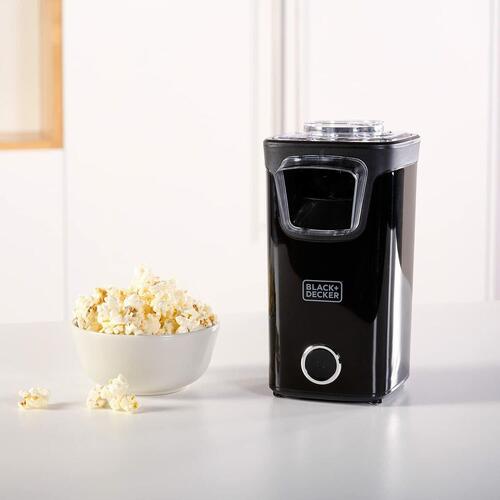 Popcornsmaskine Black & Decker 1100 W Rød Sort