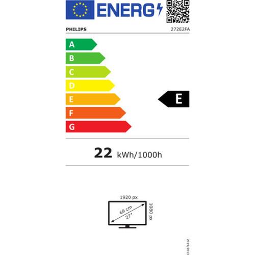 Skærm Philips 272E2FA/00 27" LED IPS LCD Flicker free 75 Hz 50-60 Hz