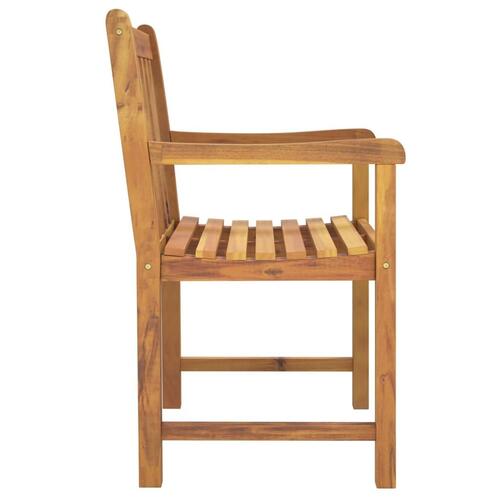 Havestole 4 stk. 56x55,5x90 cm massivt akacietræ