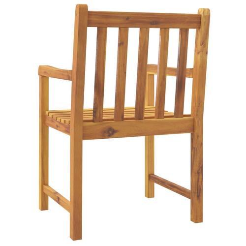 Havestole 4 stk. 56x55,5x90 cm massivt akacietræ