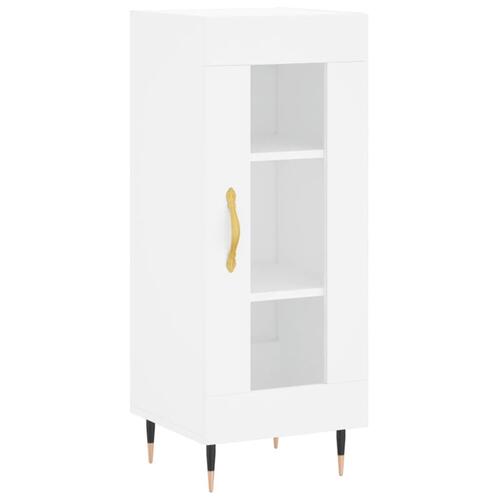 Skab 34,5x34x180 cm konstrueret træ hvid