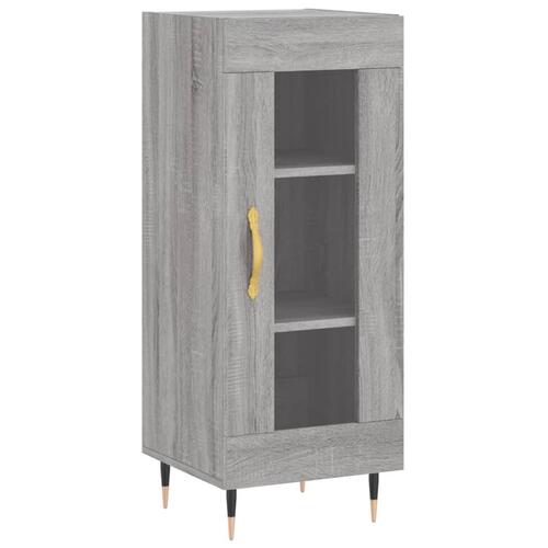Højskab 34,5x34x180 cm konstrueret træ grå sonoma-eg