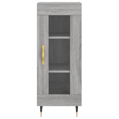 Højskab 34,5x34x180 cm konstrueret træ grå sonoma-eg
