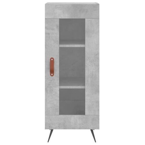 Skab 34,5x34x180 cm konstrueret træ betongrå