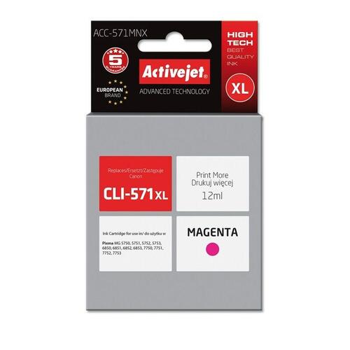 Original blækpatron Activejet ACC-571MNX Magenta
