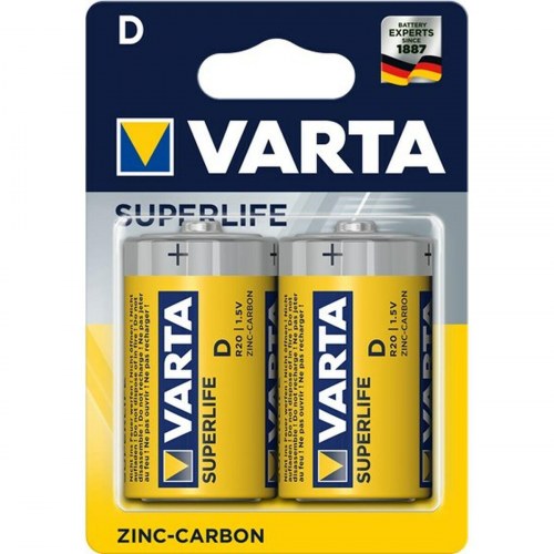 Varta Superlife R20 D batterier 1,5 V - 2 stk.