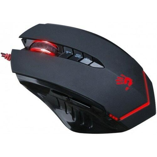 Optisk mus A4 Tech V8M Sort/Rød 3200 DPI
