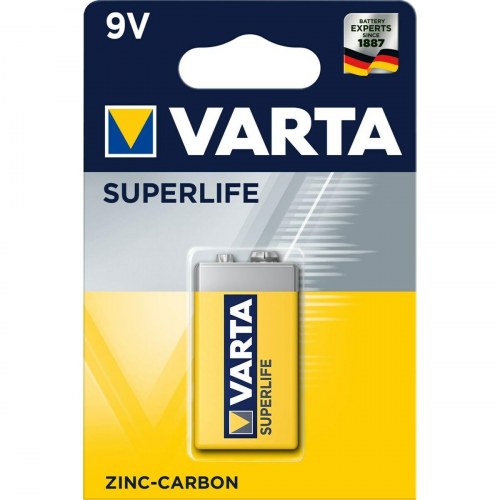 Varta Superlife 9V batteri - 1 stk. (zink‑kul)
