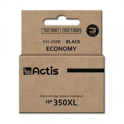 Actis KH-350R blækpatron - Sort, 35 ml (HP 350XL erstatning)