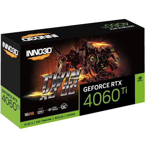 Grafikkort INNO3D N406T2-16D6X-178055N 16 GB NVIDIA Geforce RTX 4060 Ti