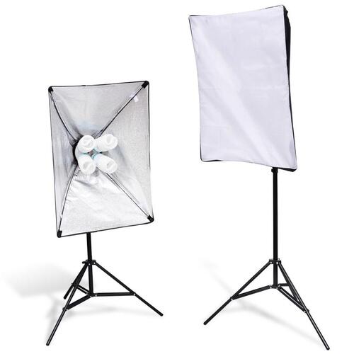 2 lysstativer med softbox