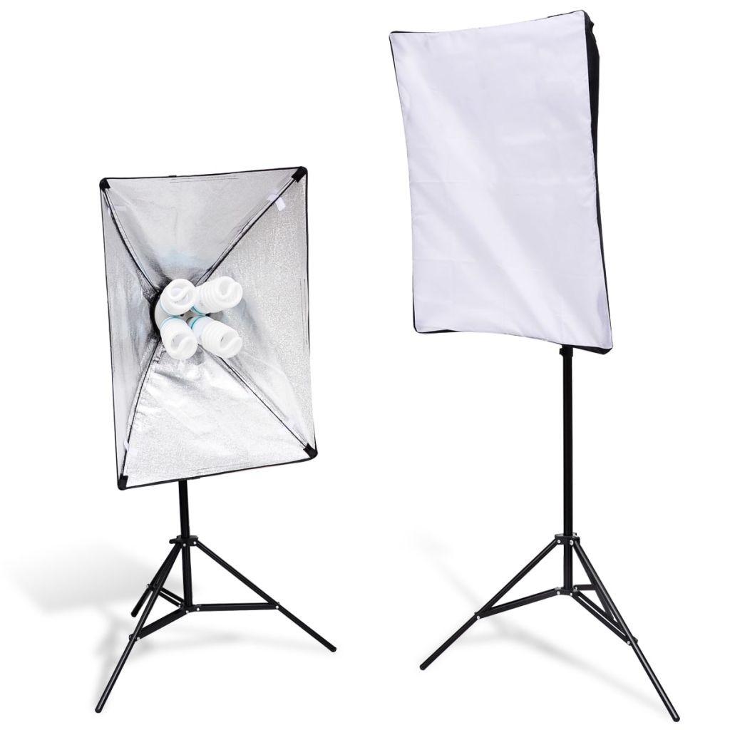 2 lysstativer med softbox