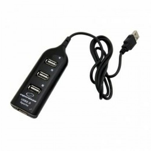 Esperanza USB 2.0 Hub EA116 - 4 porte, sort
