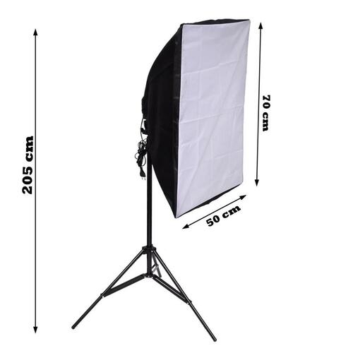 2 lysstativer med softbox