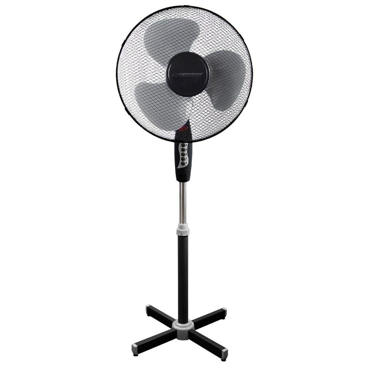 Fritstående ventilator Esperanza EHF001KE Hvid Sort 50 W