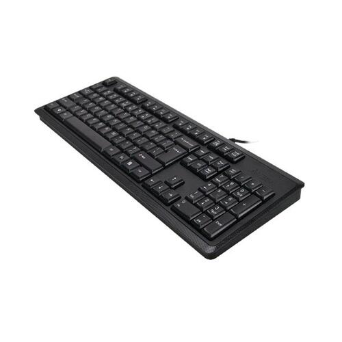 Tastatur A4 Tech KR-92 Sort Monochrome Engelsk QWERTY
