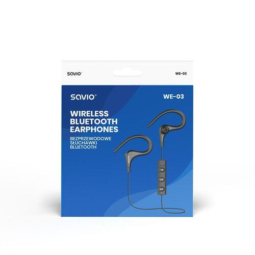 Bluetooth sportsheadset Savio WE-03 Sort