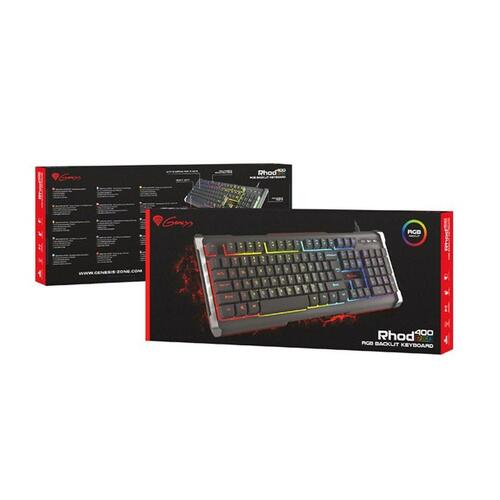 Tastatur Natec GENESIS Rhod 400 Sort RGB