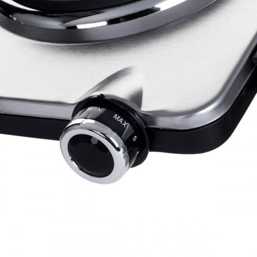 Clatronic DKP 3668 E elektrisk dobbelt kogeplade - sort stål, 2.500 W