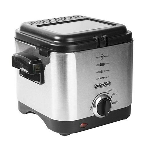 Frituregryde Mesko MS 4910 Sort Sølvfarvet 900 W 1,5 L