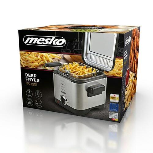 Frituregryde Mesko MS 4910 Sort Sølvfarvet 900 W 1,5 L