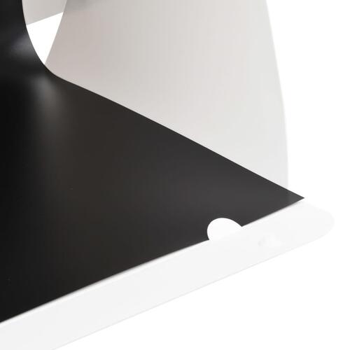 Foldbar lyskasse til fotostudie 40 x 34 x 37 cm plastik hvid