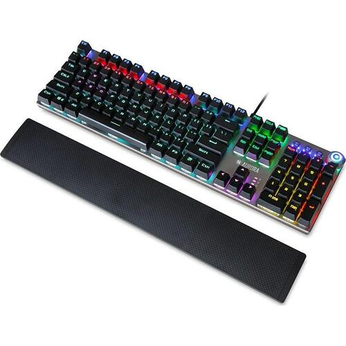 Tastatur Ibox AURORA K-3 Sort/Sølvfarvet Sølvfarvet QWERTY