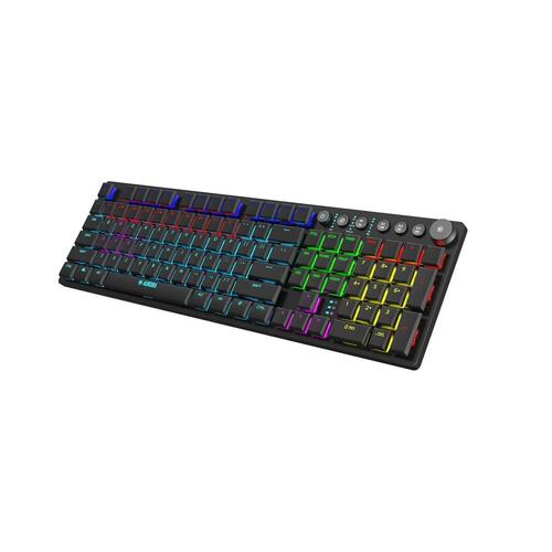 Tastatur Ibox AURORA K-6 Sort Engelsk QWERTY