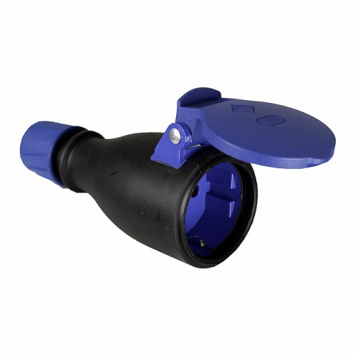 Solera stikdåse 707t, Schuko, 250 V, 16 A, IP54, sort