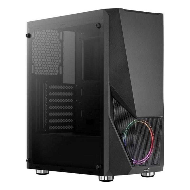 Aerocool Zauron ATX midi-tower kabinet med RGB - sort