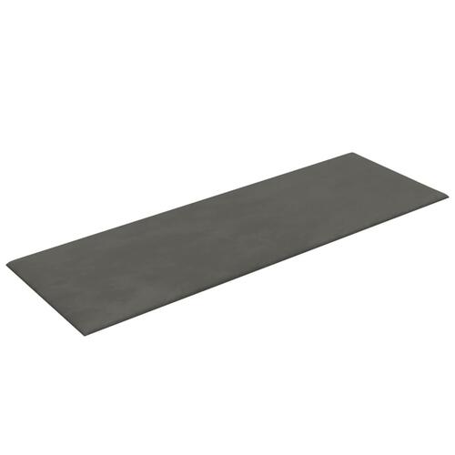 Vægpaneler 12 stk. 90x30 cm 3,24 m² fløjl mørkegrå