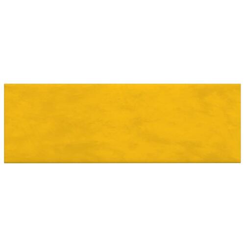 Vægpaneler 12 stk. 90x30 cm 3,24 m² fløjl gul