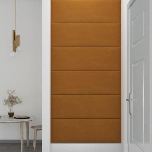 Vægpaneler 12 stk. 90x30 cm 3,24 m² fløjl brun