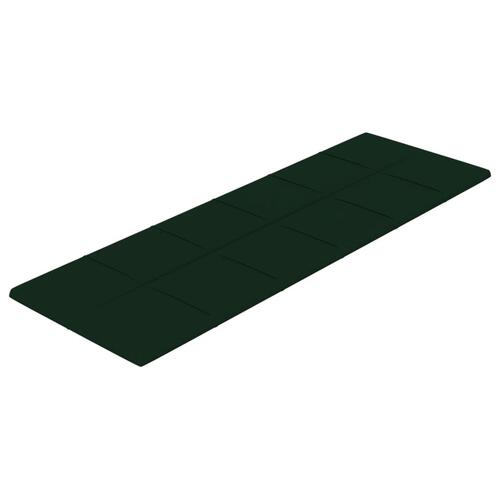 Vægpaneler 12 stk. 90x30 cm 3,24 m² fløjl mørkegrøn