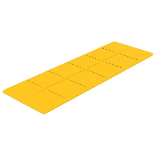 Vægpaneler 12 stk. 90x30 cm 3,24 m² fløjl gul