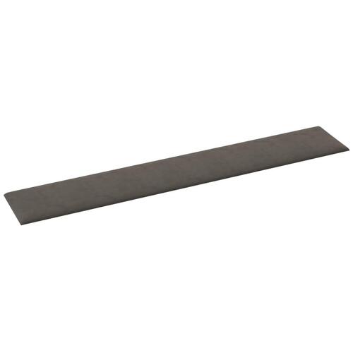 Vægpaneler 12 stk. 90x15 cm 1,62 m² fløjl mørkegrå