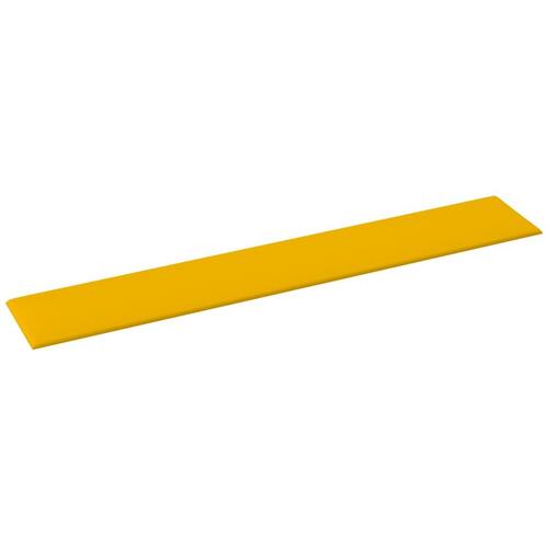 Vægpaneler 12 stk. 90x15 cm 1,62 m² fløjl gul