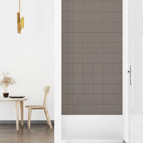 Vægpaneler 12 stk. 90x15 cm 1,62 m² fløjl lysegrå
