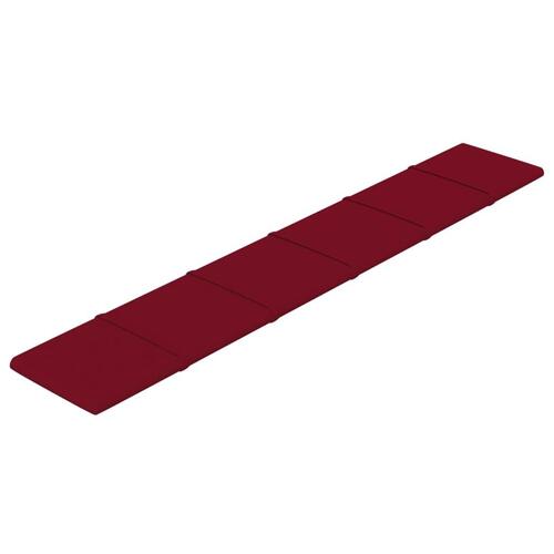 Vægpaneler 12 stk. 90x15 cm 1,62 m² fløjl vinrød