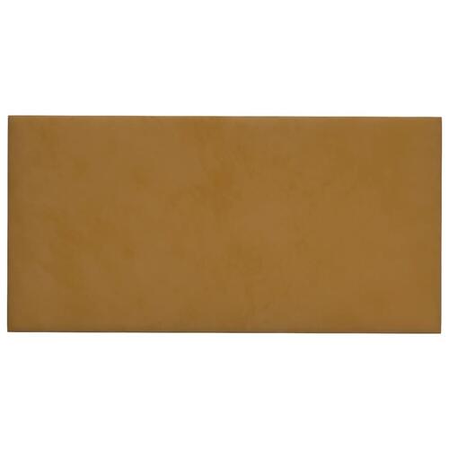 Vægpaneler 12 stk. 60x30 cm 2,16 m² fløjl brun