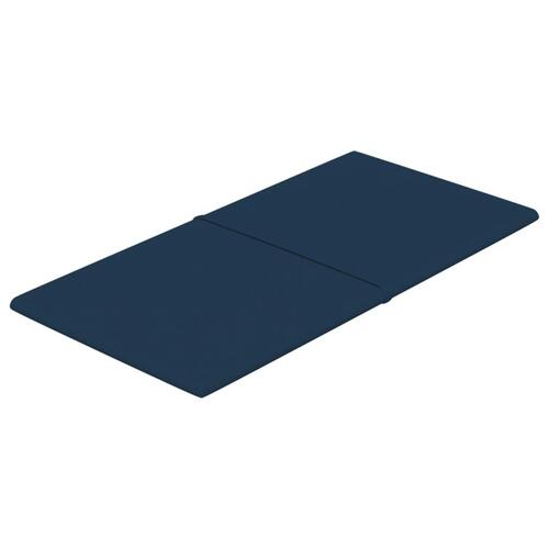Vægpaneler 12 stk. 60x30 cm 2,16 m² fløjl blå