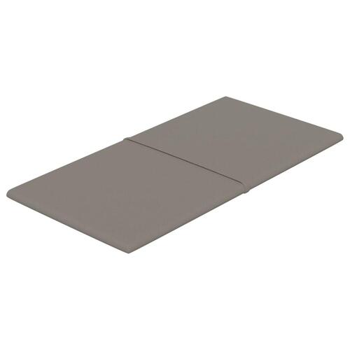 Vægpaneler 12 stk. 60x30 cm 2,16 m² fløjl lysegrå