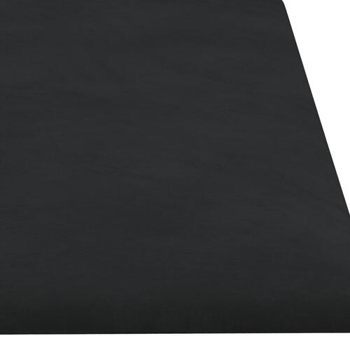 Vægpaneler 12 stk. 60x15 cm 1,08 m² fløjl sort