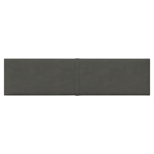 Vægpaneler 12 stk. 60x15 cm 1,08 m² fløjl mørkegrå