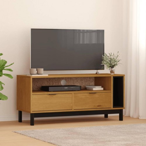 TV-bord FLAM 110 x 40 x 50 cm i massivt fyrretræ
