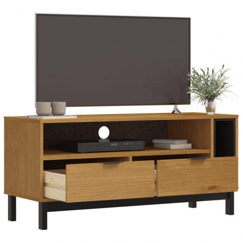 TV-bord FLAM 110 x 40 x 50 cm i massivt fyrretræ