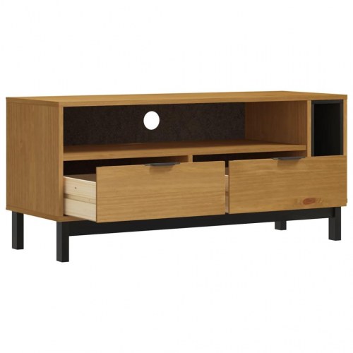 TV-bord FLAM 110 x 40 x 50 cm i massivt fyrretræ