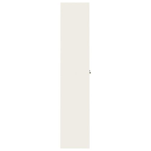 Arkivskab 90x40x200 cm stål hvid