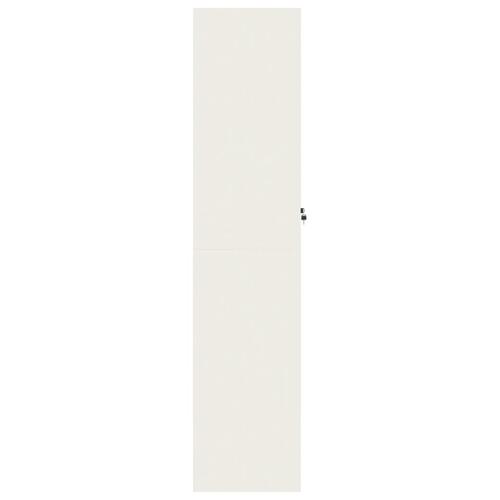 Arkivskab 90x40x180 cm stål hvid